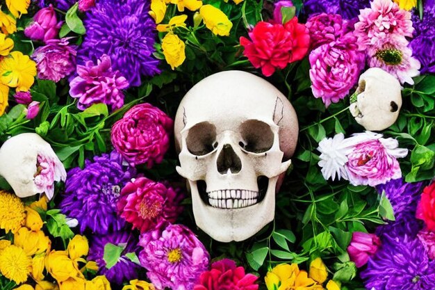 Traditionele mexicaanse cultuur dag van de doden concept dia de los muertos viering