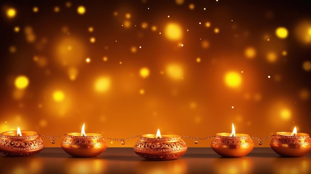 Traditionele olielampen voor de viering van Diwali