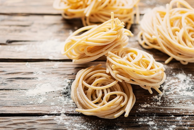 Traditionele pasta Pici van Toscane