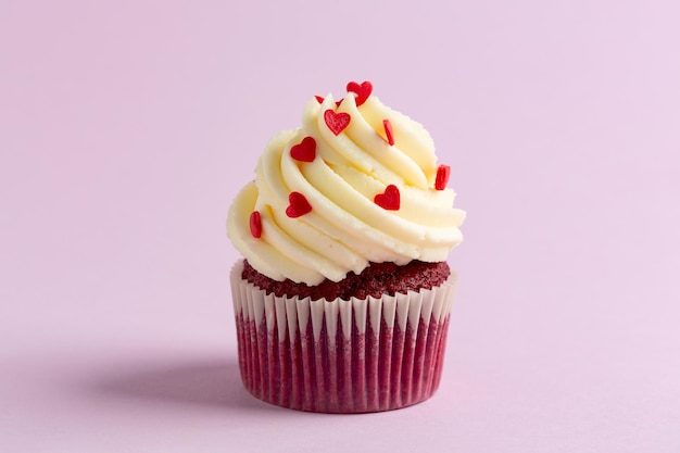 Traditionele Red Velvet-cupcake