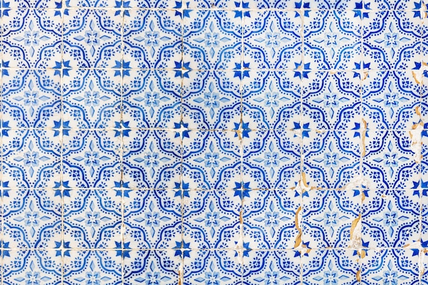 Traditionele sierlijke portugese decoratieve tegels azulejos