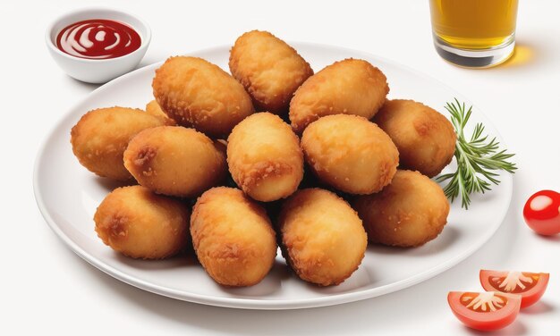 Traditionele Spaanse gebakken croquettes