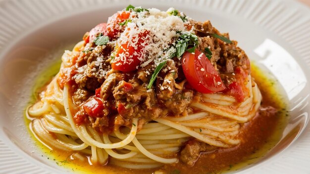 Traditionele spaghetti bolognese