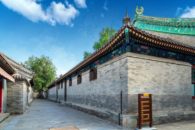 Traditionele steeg in Beijing, China