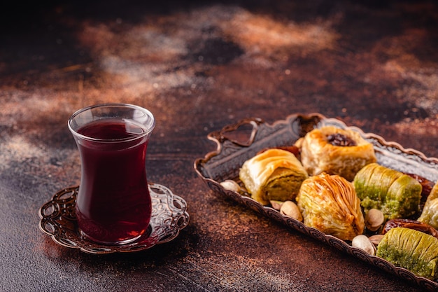 Traditionele Turkse Arabische zoetigheden baklava