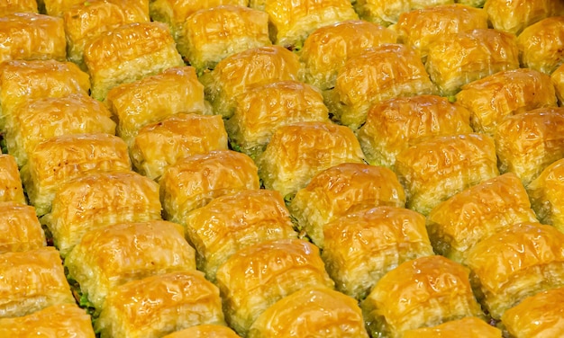 Traditionele Turkse dessert baklava bacground