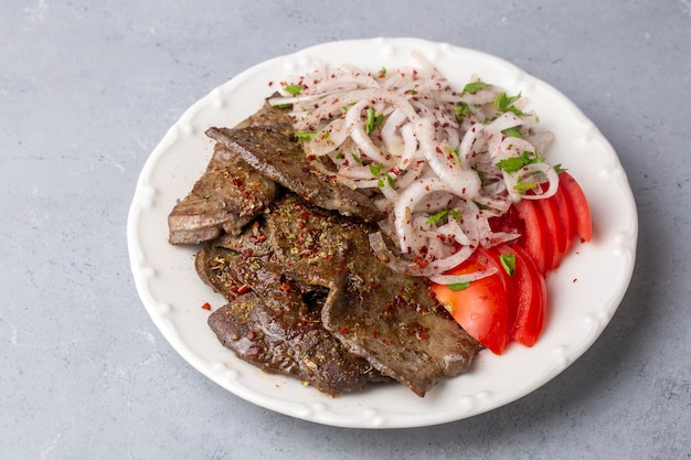 Traditionele Turkse Lever kebab keuken Blad Lever pittig Heerlijke Turkse sigaar Turkse naam yaprak siger