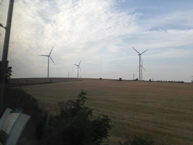 Traditionele windmolen op het veld