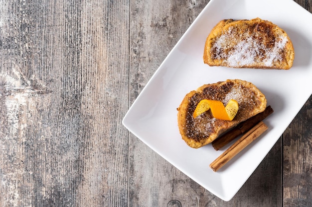 Traditionele zelfgemaakte Spaanse torrijas