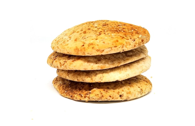 Photo traditonal bakarkhani flat bread from dhaka bangladesh