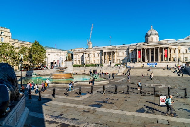 Trafalgar Square in het centrum van Londen.