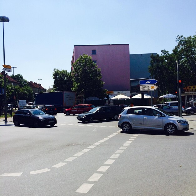 Photo traffic on city street