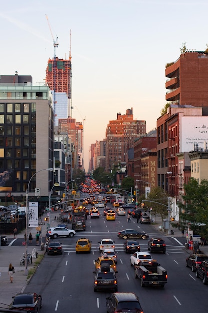 Traffic on city street