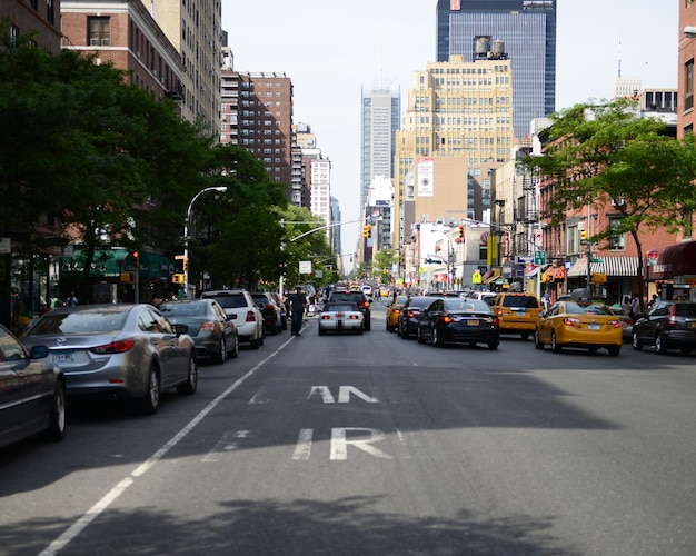 Traffic on city street