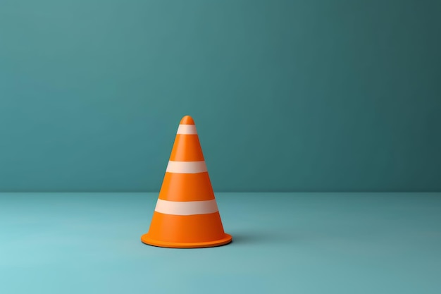 Traffic cone background Generate Ai