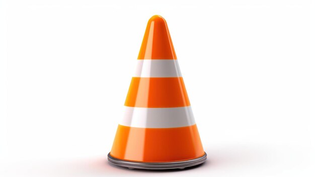 traffic cone isolated on white background