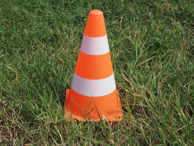 Photo traffic cone sign