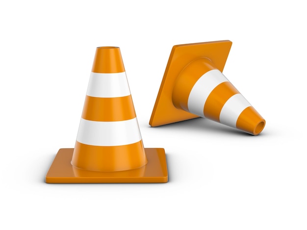 Photo traffic cones