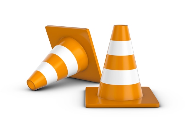 Photo traffic cones