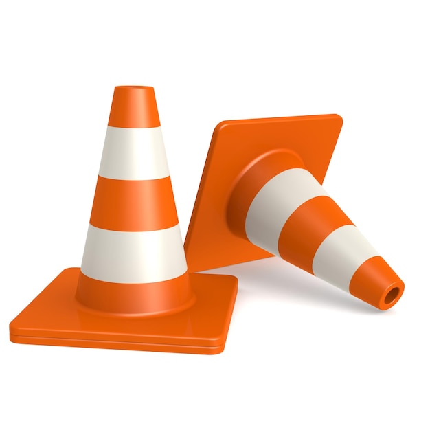 Photo traffic cones