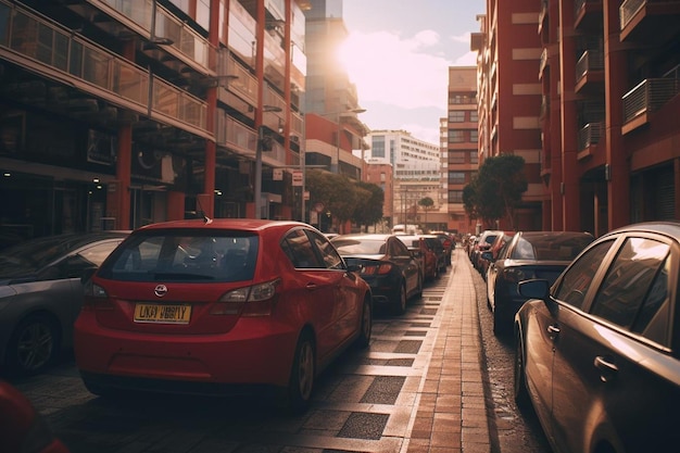 Traffic jam in the city