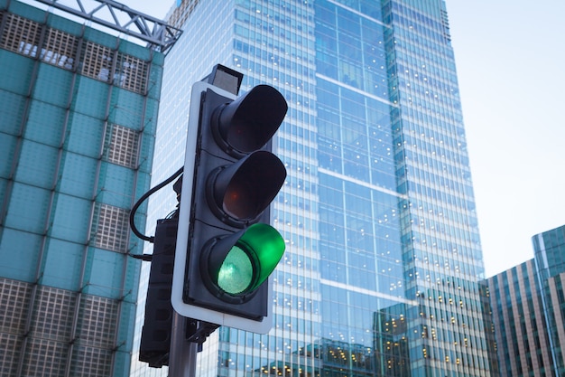 Traffic light in urban transportation in  London 