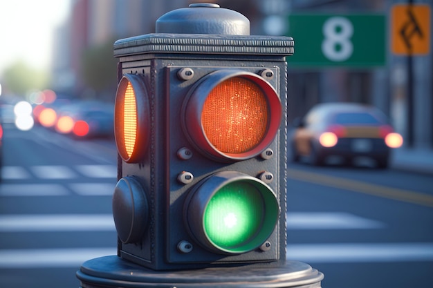 A traffic light