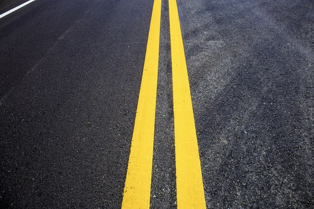 Traffic line of lane on road.