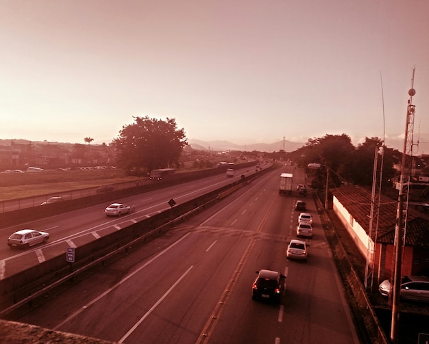 Photo traffic on road