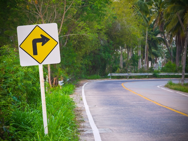 traffic sign on the road