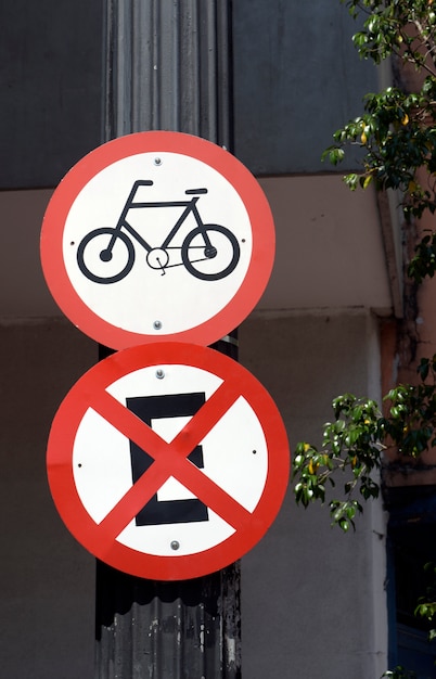 Traffic signal board bicycles