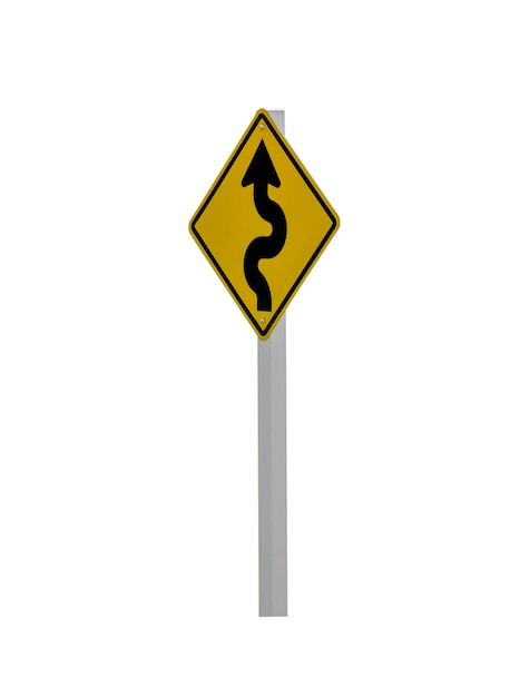 Traffic Signs on white background