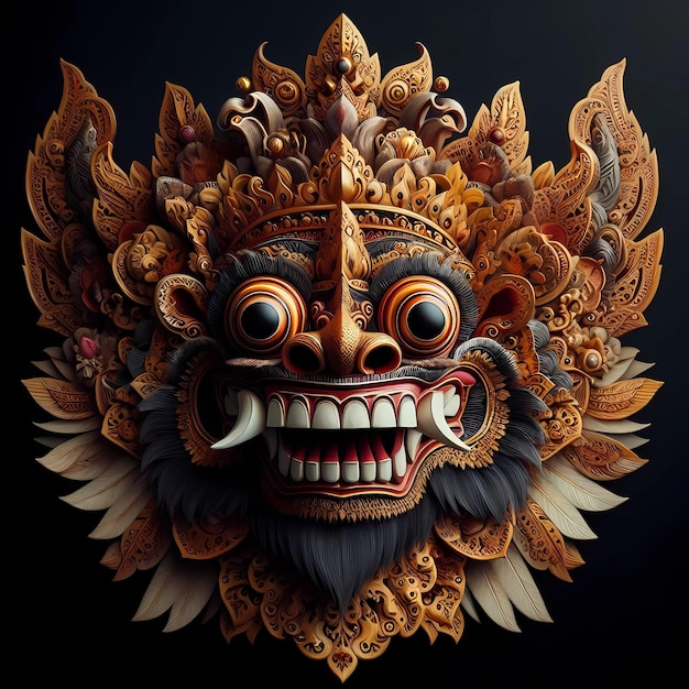 Trafitional barongan bali