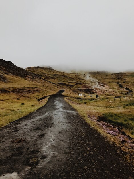 Trail in de wolken