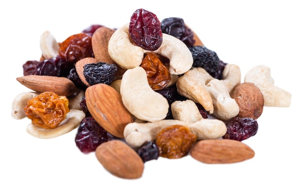 Trail Mix isolated on white