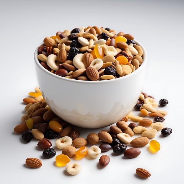 Trail Mix on a white background