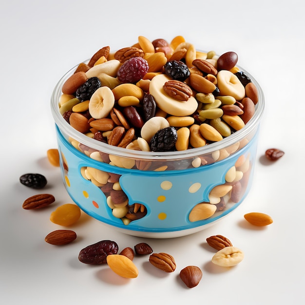 Trail Mix on a white background