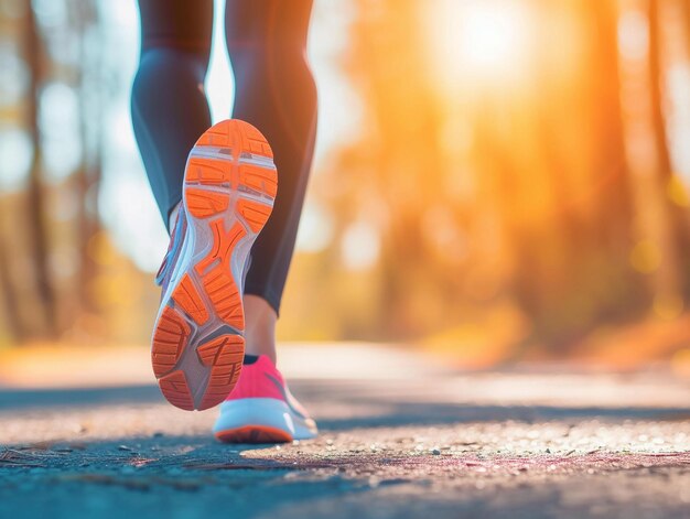 Trail Running CloseUp