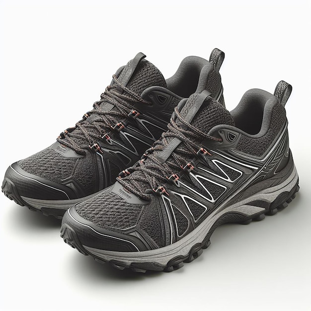 Trail running shoes pair in high resolutions image