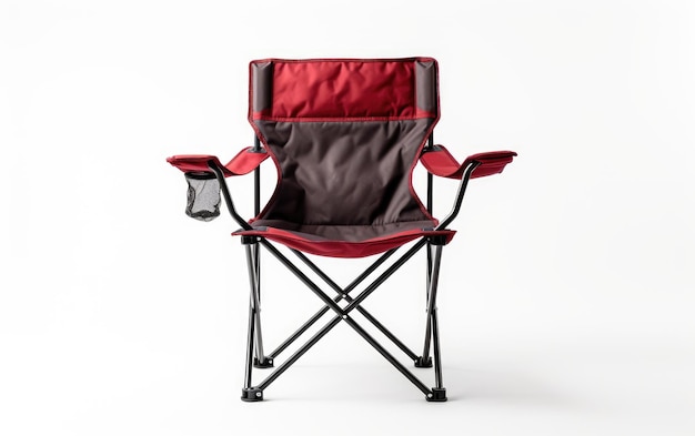 Photo traillounge firecomfort camping lounge chair for ultimate relaxation isolated on a white background