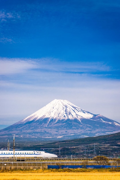 Photo train and fuji