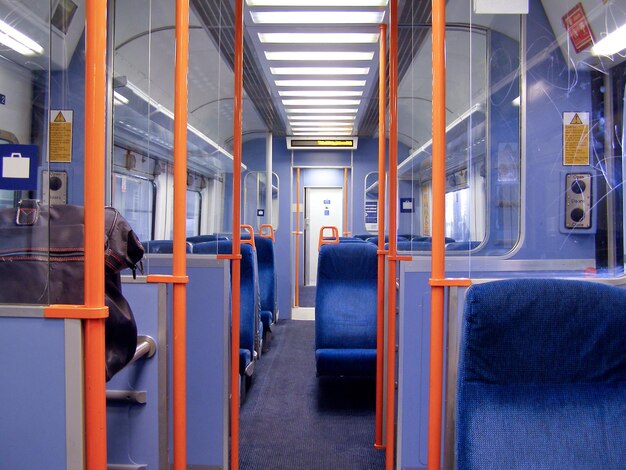 Photo train interior perspective