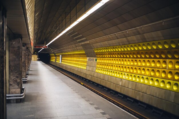 Photo train at railroad station