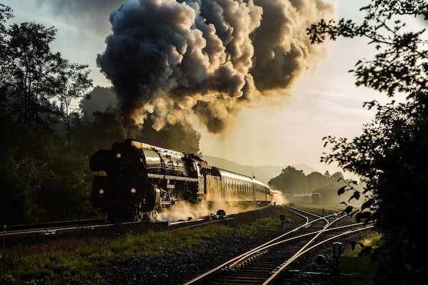 train on railroad track against sky