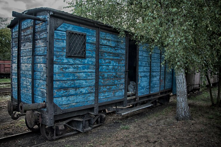 Фотография поезд на железнодорожном пути