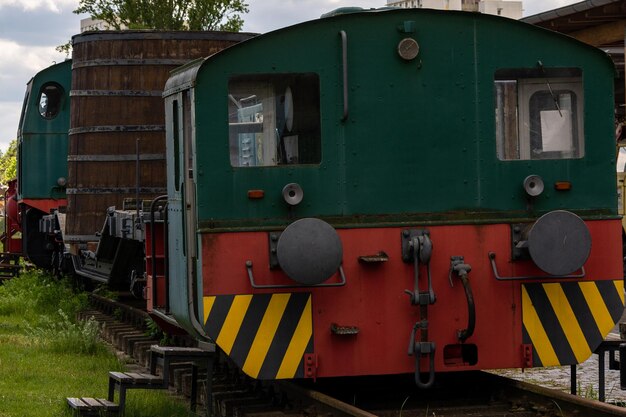 Train on railroad track