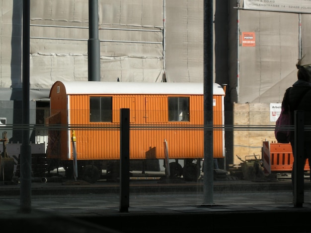 Photo train at railway station