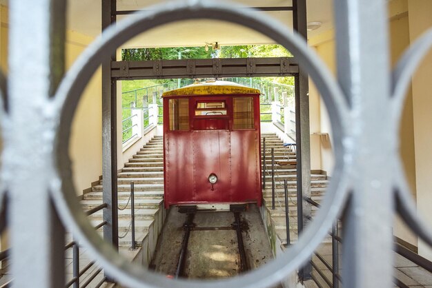 Foto il treno visto dalla finestra