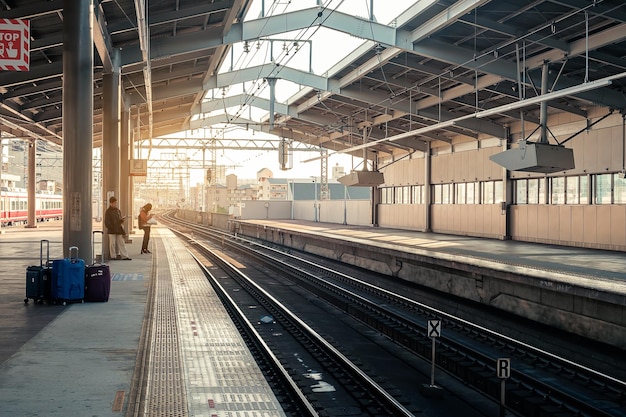 朝の大阪市の鉄道駅大阪日本 2019 年 11 月 30 日