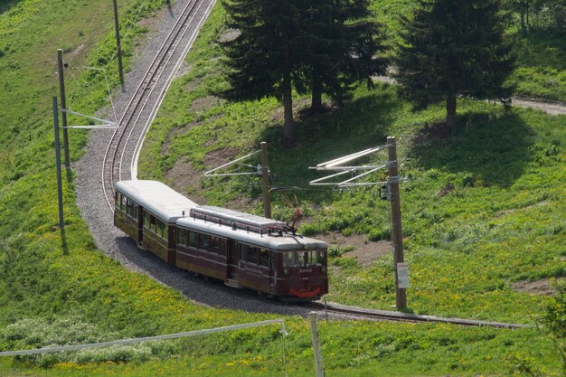 鉄道tmbxAフレンチアルプスの風景